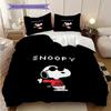 1PC Snoopy Pattern Bedding Quilt Set Quilt Cover Pillowcase Home Decoration Birthday Gift (1 * Duvet Cover + 2 * Pillowcase, Without Core)