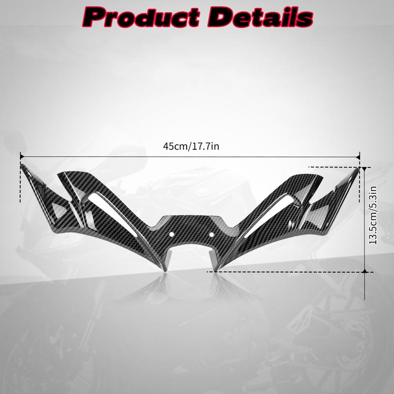 For YAMAHA YZF-R3 YZF-R25 2019-2023 Aerodynamic Motorcycle Front Fairing Winglets Cover Carbon Fiber Protection Guards 2020 2022