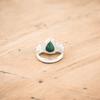 Malachite Gemstone 925 Stamped Silver Jewelry Handmade Partywear Ring For Women RR-59-27