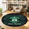 Covor Rotund Nume PersonalizatModel Hibernian FC Covor Antiderapant Decor Podea Casă