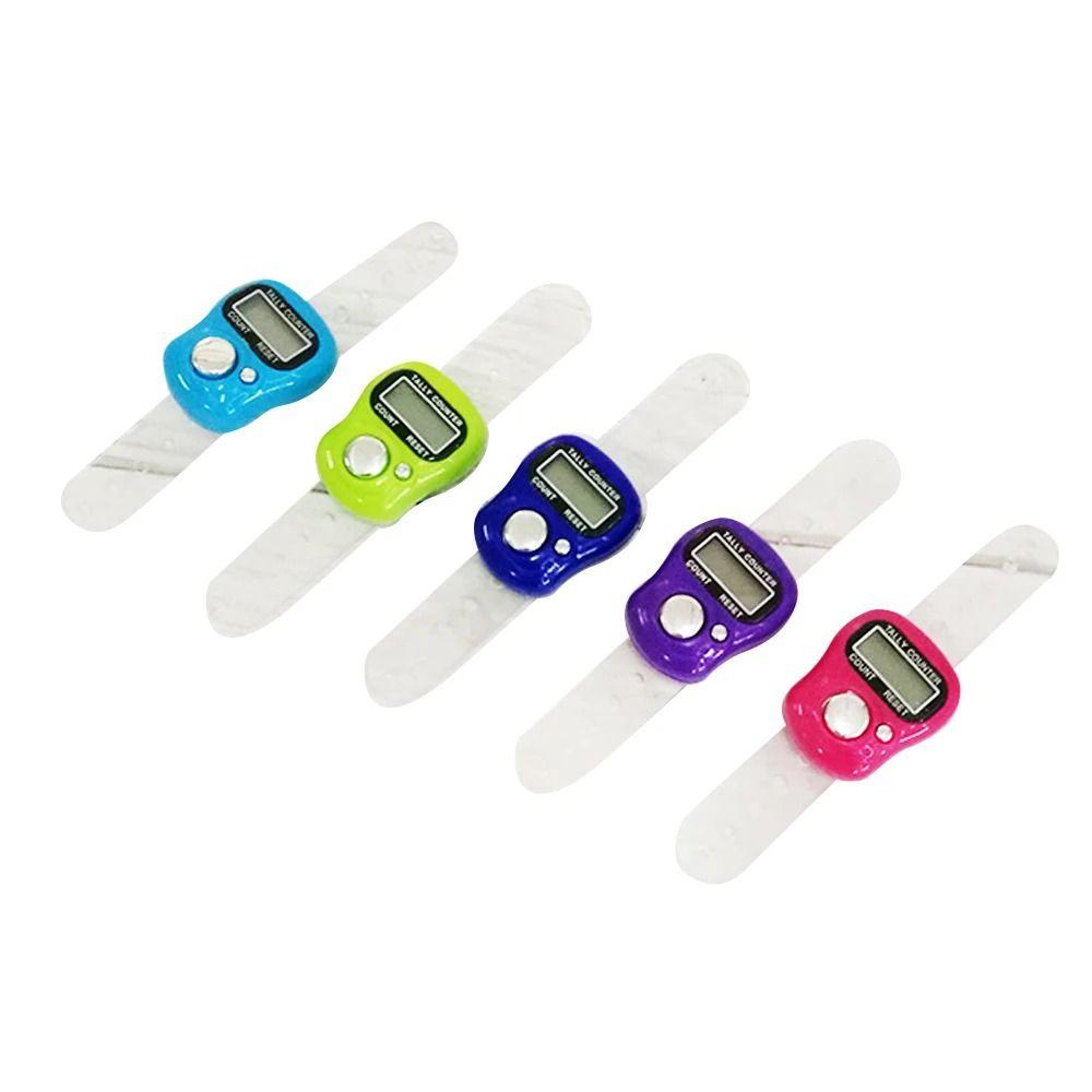 Electronic Knitting Row Counter Digital Stroke Counters Finger Ring Tally Counter  Scoring Tool