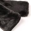 LALA Pelz Breiter Schal - Schwarz