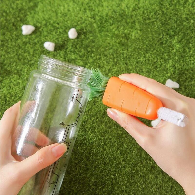 

Cup tumbler lid baby bottle portable silicone crevice cleaning brush
