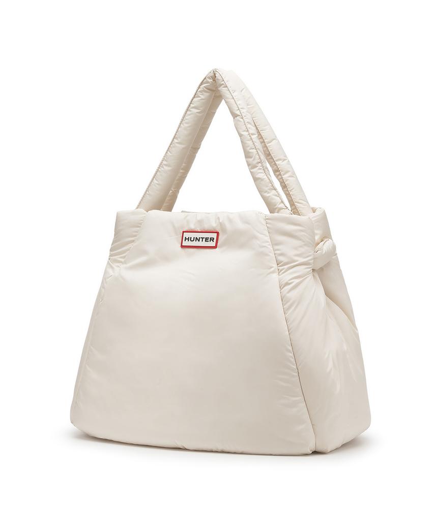 Hunter [Unisex] Intrepid Puffer Large Tote Bag - White Willow