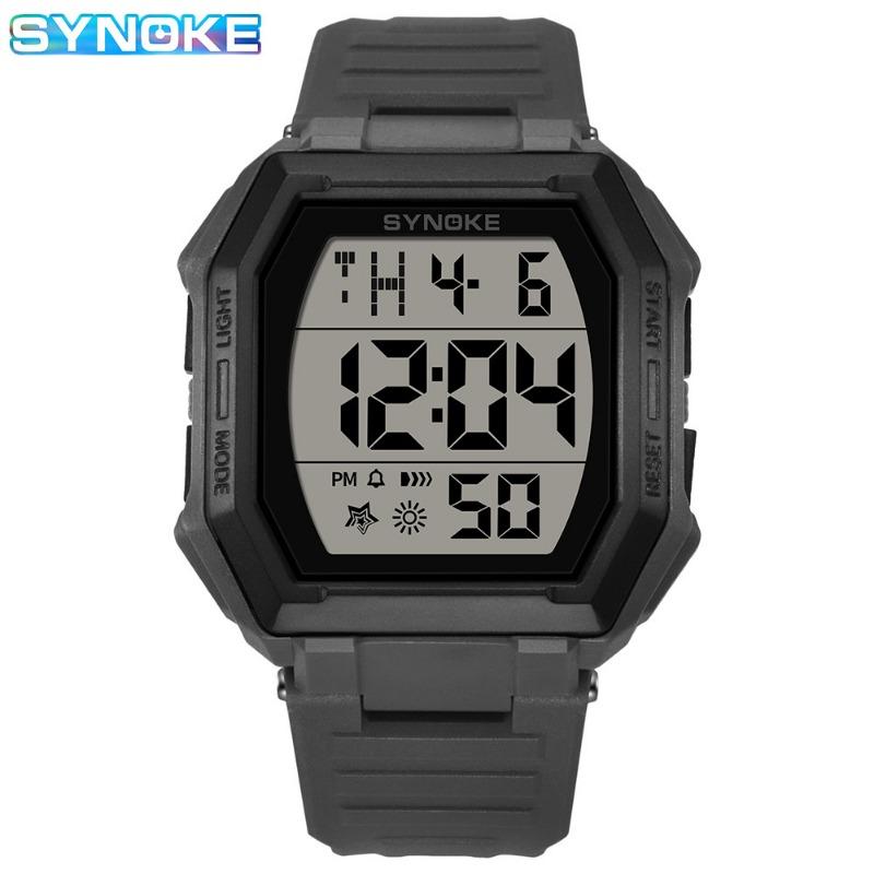 Top Brand New Large Screen Fashion Trend Sports Electronic Watch Men's Student Multifunctional Waterproof Wristwatch
