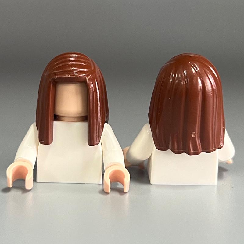 Cross-Border Compatible Girls' Lego Hair Building Blocks - Small Parts & DIY Accessories