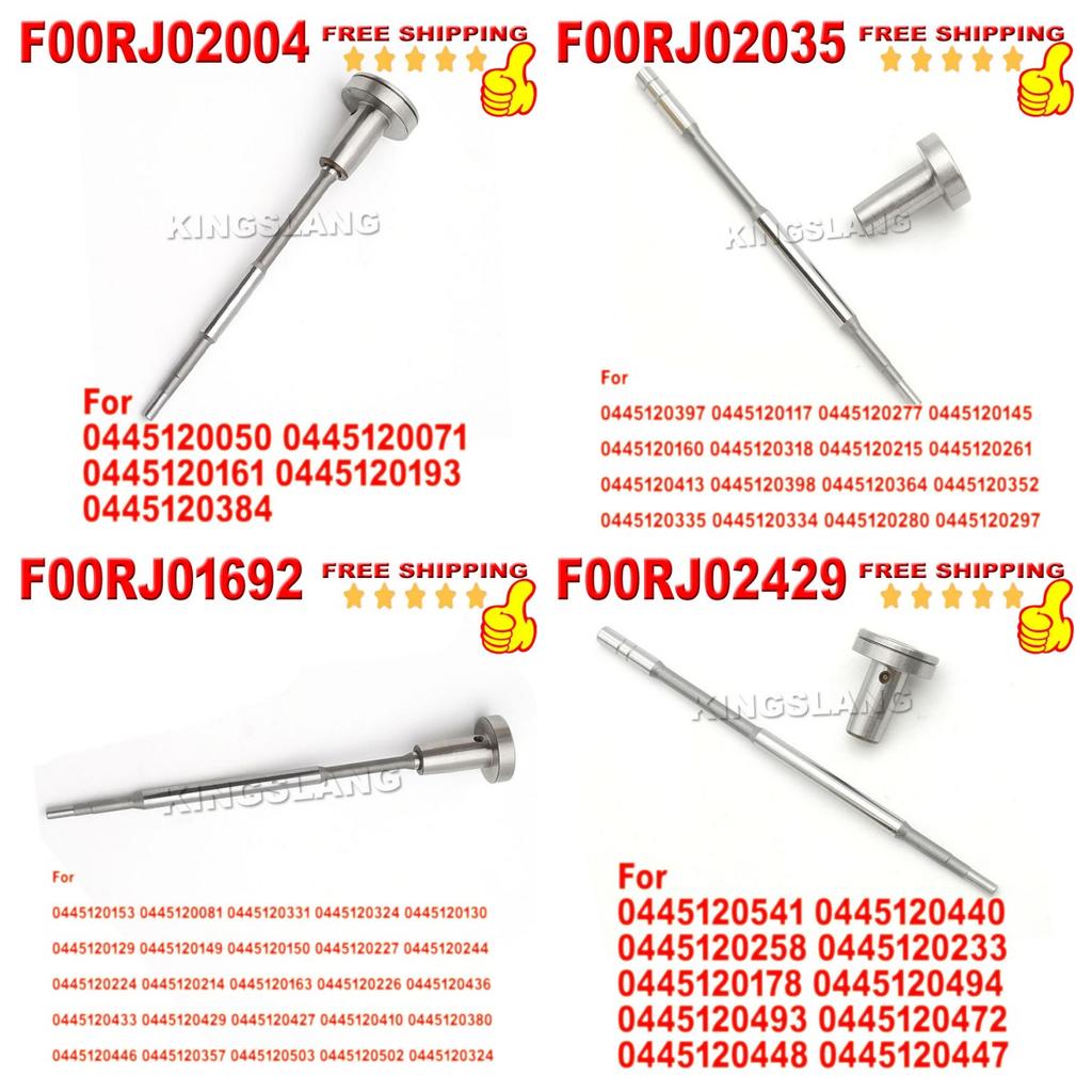 Fuel Injector Control Valve F00RJ02466 Repair Kit Valve Set For Bosch Injection 0445120219 0445120274 0445120275 0445120030