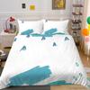 Simple Wind Quilt Cover Pillowcase Two Or Three-Piece Set Painted Series Digital Printing Polyester
