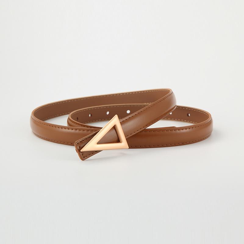 Curea de talie pentru femei pentru blugi, pantaloni, rochii, curea din piele pentru femei la modă cu cataramă triunghiulară din aliaj