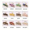1pc Crushed Stone Metal Shark Clip A Half Tied Ponytail A Delicate Small Hair Clip