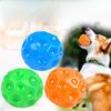 Pet Vocalizing Toy Painted Football Chewable Teething Concave Round Ball Dog Toy