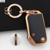 RPFU6 Golden TPU Car Folding Key Case Cover For Sportage R Stinger GT Sorento Ceed CD Cerato Forte 2019 Fob Keychain Accessories