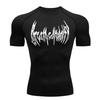 Men's Compression T-Shirt Sportswear for Fitness Muscle Gym Fitness High Elasticity Sweat Absorbing Tight Fit Sweatshirt Elastic