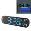 Digital Wall Clock with Remote Control Big LED Screen Display   8 Color Lights Digital Alarm Clock for Living Room Bedroom