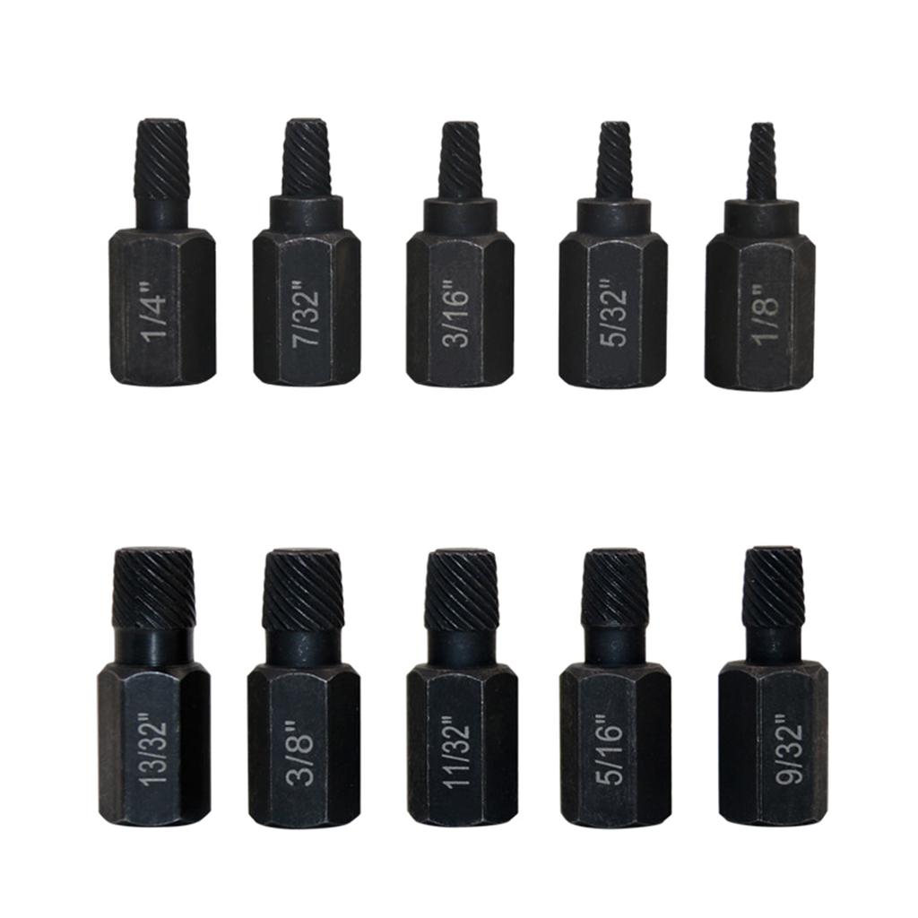 10PCS Precisely Machined Screw Extractor Set, Easy Out Bolt Extractor Set for Mechanics, Artists, Amateurs Tools