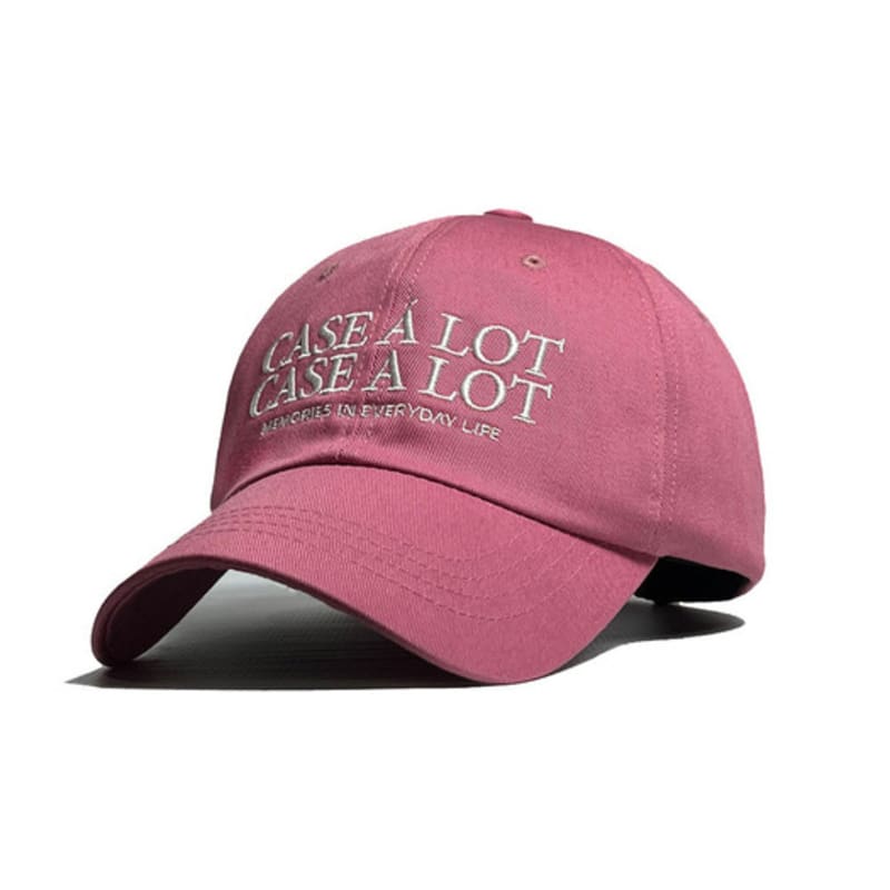 CASE A LOT Slogon logo ball cap - Pink