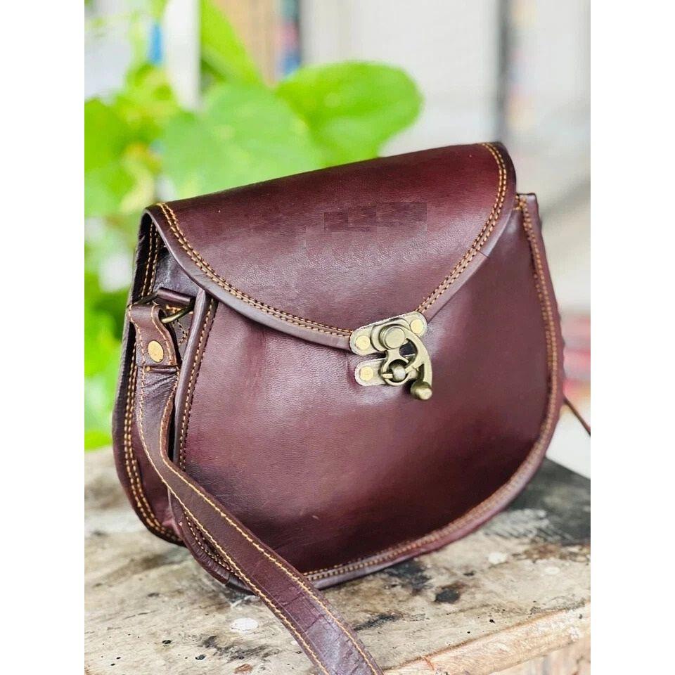 Damen Ziegenleder Seidig Slim Tasche Handtaschen Tasche