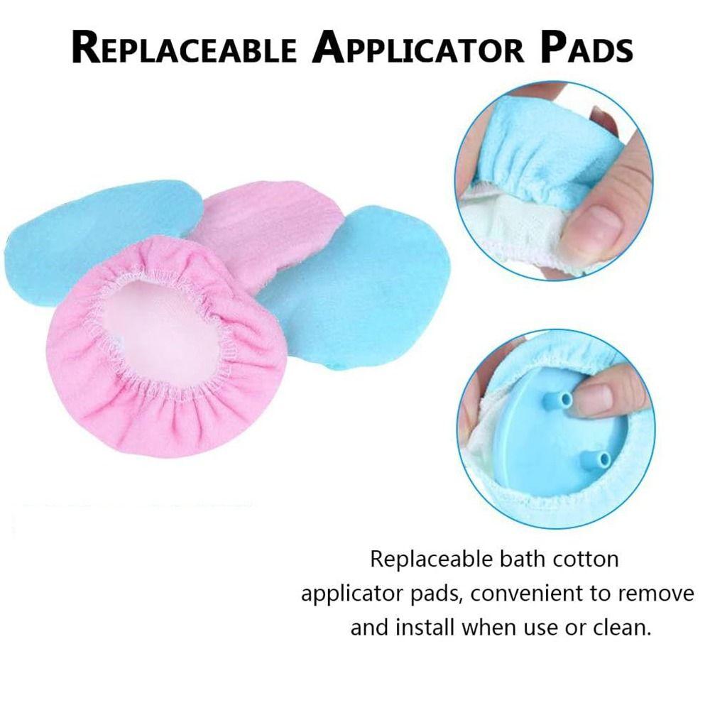 Hanging Hole Bath Body Brush Replaceable Applicator Pads Body Lotion Applicator  Moisturizer