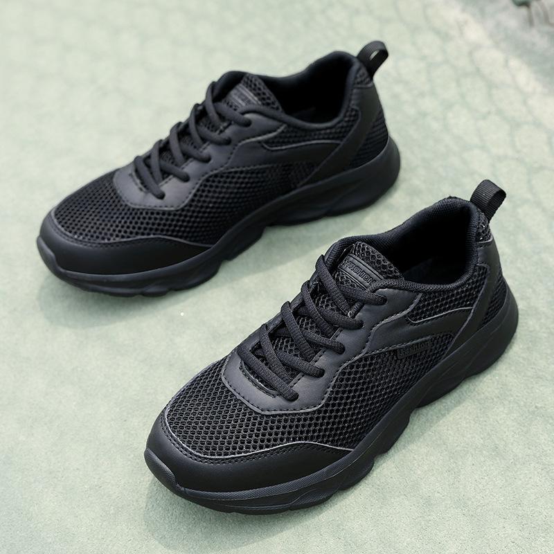 Summer New Sports Shoes Large Mesh Hollow Casual Shoes Lace-up