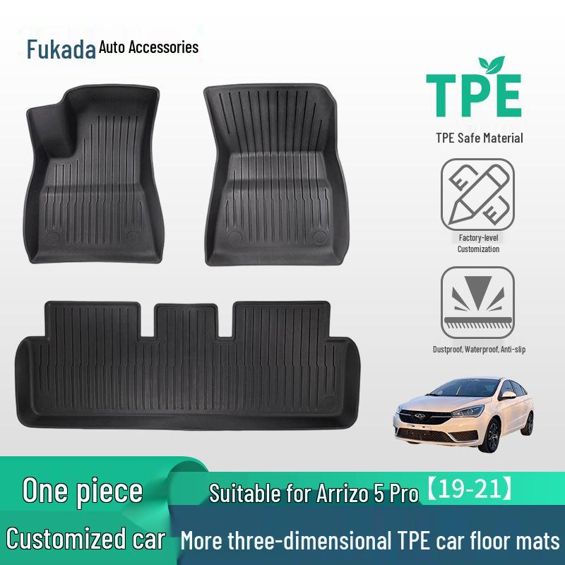 TPE Floor Mats for Chery Arrizo 5 Pro (2019-2021) - Scratch-Resistant, Waterproof, Custom Fit