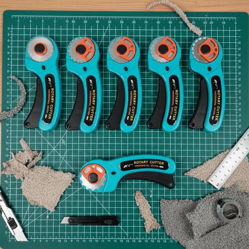 45Mm Size Rotary Cutter Easy Tearing Durable Construction Wavy Edge Cutter Soft Sheet Compatible Lacework Cutting Tool