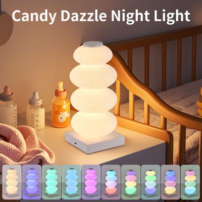 Rechargeable Touch LED Table Lamp RGB 16 Colors Dimmable Night Light For Living Room Bedroom Party Bar Decor LED Strip Light