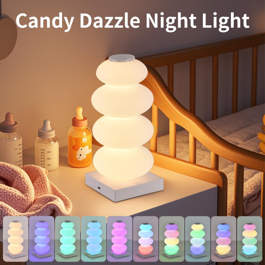 Rechargeable Touch LED Table Lamp RGB 16 Colors Dimmable Night Light For Living Room Bedroom Party Bar Decor LED Strip Light