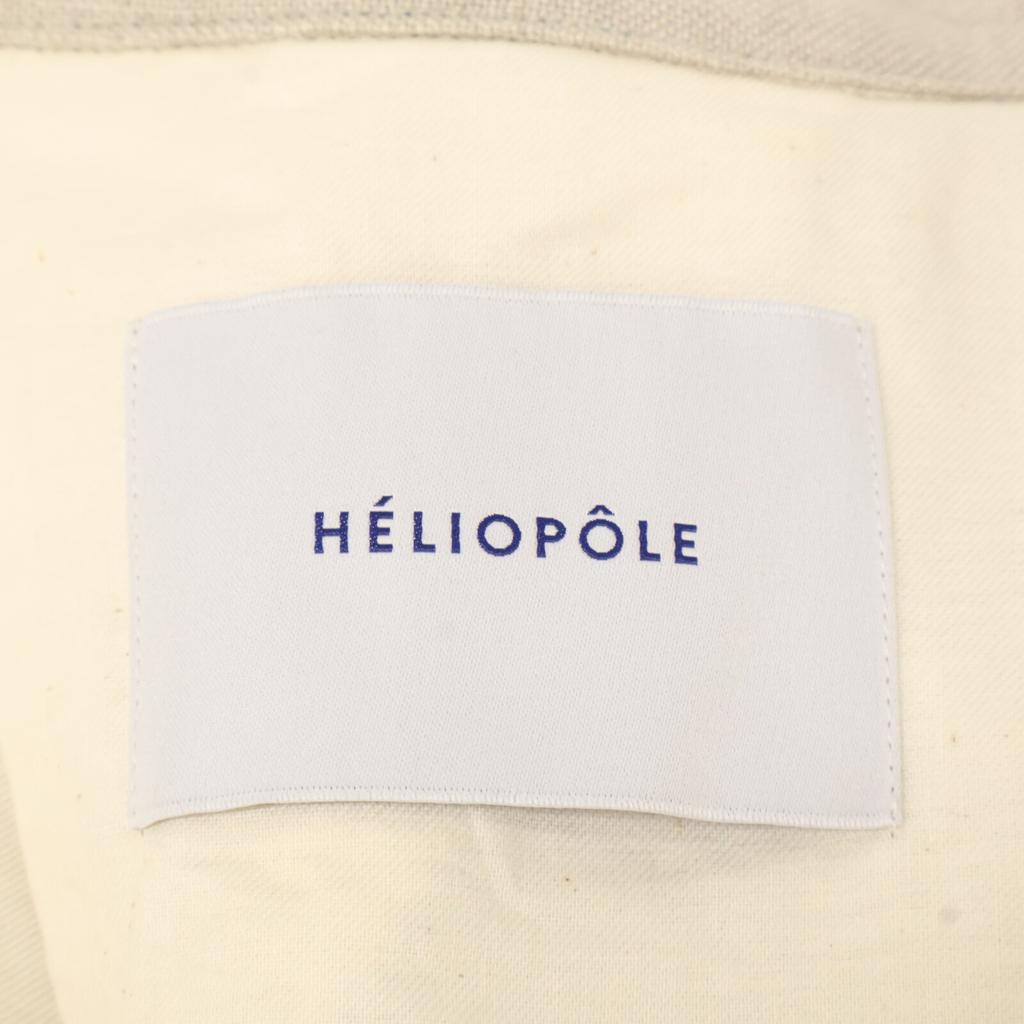 heliopole 12003032021HN Beige Linen Long Coat coat 38 beigeUsed