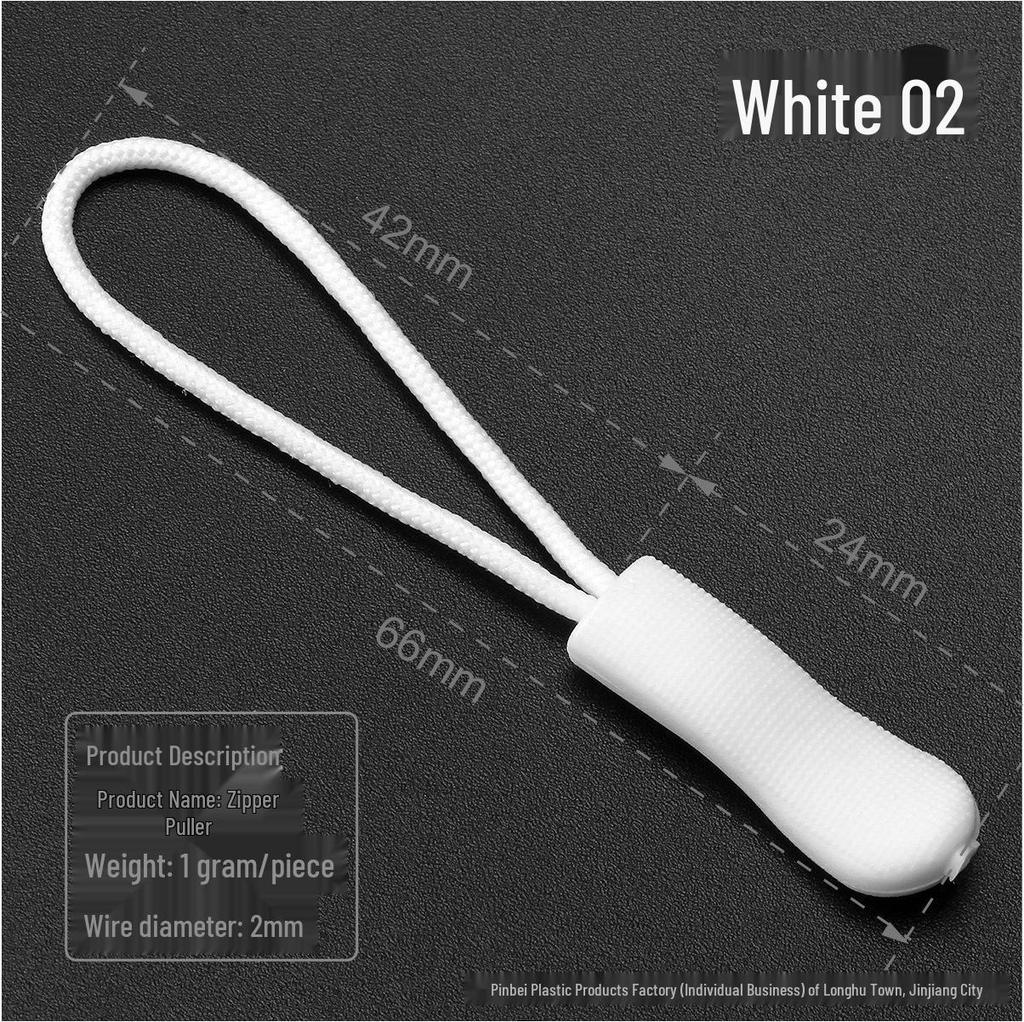 Black Caterpillar Zipper Pull: Popular Luggage Tail Rope Cord