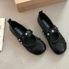 New Spring Butterfly-knot Women Ballet Flats Concise Round Toe Shallow Shoes Laides Comfort Soft Sole Dress Mary Jane Shoes