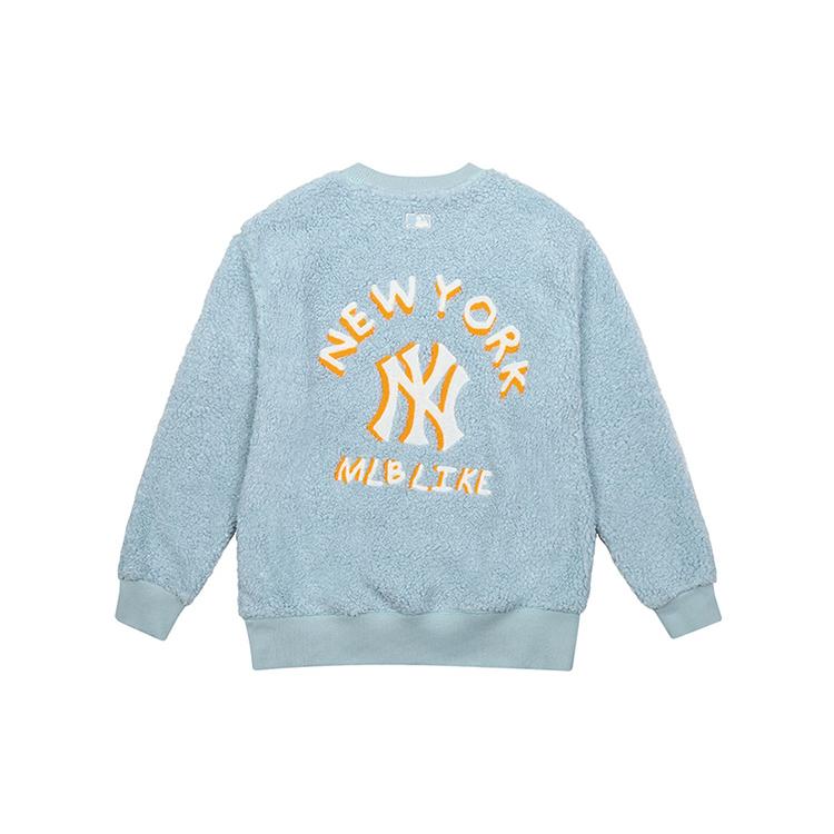 New MLB New York Yankees Sweatshirts Unisex Blue 31MTF2061-50T