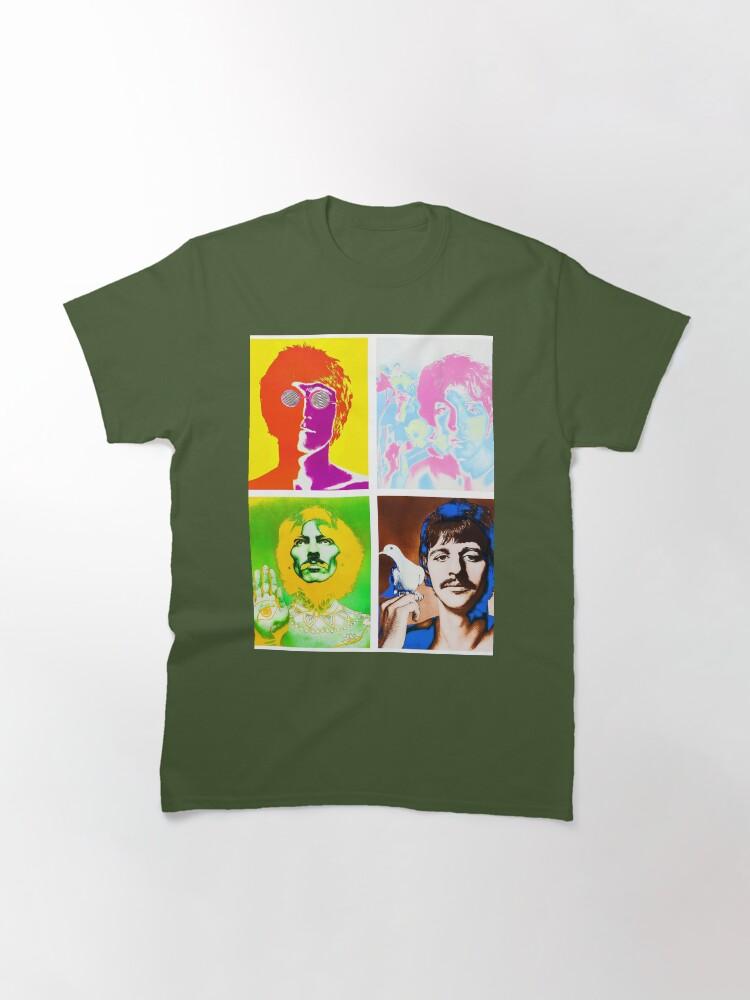 John Lennon Beatles Ringo, Paul, George, John Maglietta Classica