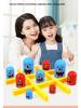 Kids' Educational Matryoshka Tic-Tac-Toe & Connect-the-Dots Card Game Set