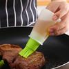 1PC Silicone Oil Bottle Brush with Lid, Silicone Barbecue Sweep with Scale, Cake Baking Tool Oil Bottle Sweep
