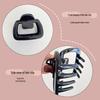 2024 New Style Small Square Claw Clip for Thin Hair - Shark Hairpin for Half Updo Hairstyles.