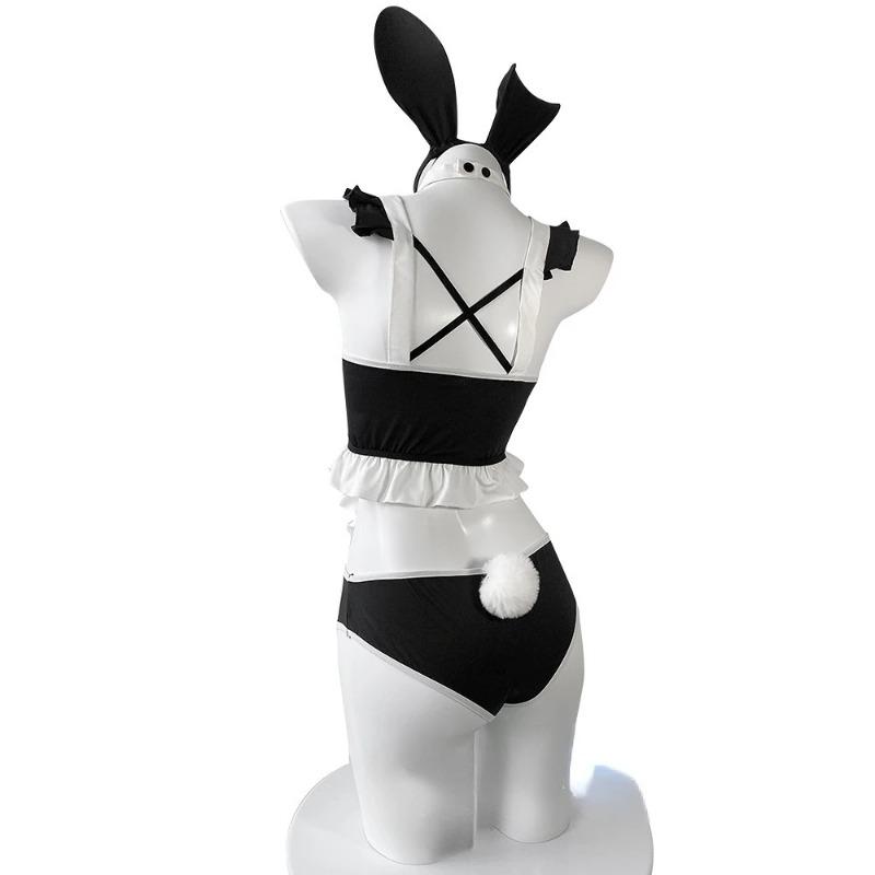 Exotic Sets Bunny Girl Uniform Sexy Lingerie Open Chest Clothing Role-Play Suit Temptation Clothing Cute Girl Lolita Maid Outfit