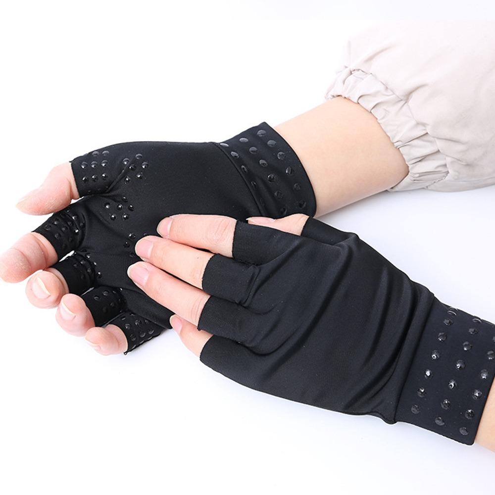 Anti-UV Arthritis Therapy Gloves Elastic Cycling Driving Gloves Magnetic Gloves  Running Sports