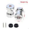2 Pieces RC Drive Adapter Axle Extension Combiner High Performance Lightweight Compatible Wheel Hub