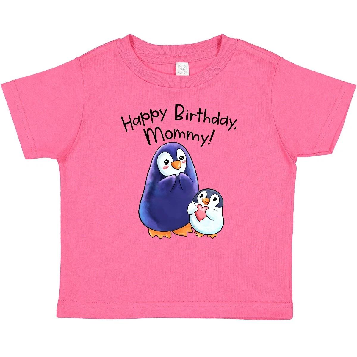 Inktastic Happy Birthday, Mommy!- Cute Penguins Baby T-Shirt Birthdays For Mommy 140