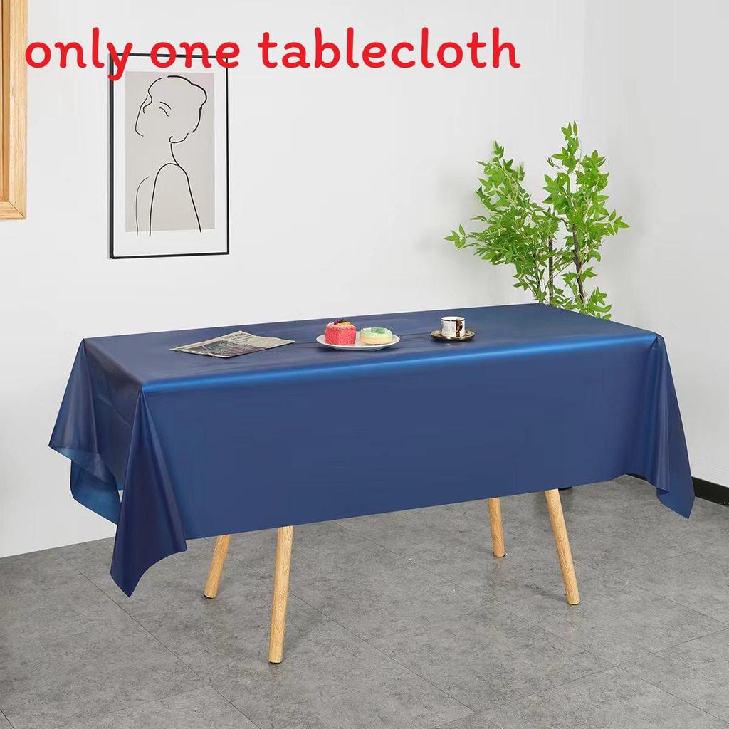 Peva Thickened Disposable Tablecloth With Dustproof And Oilproof Surface For Events And Decor