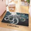 Mystical Octopus Print Area Rug, Absorbent Non-Slip Machine Washable Floor Mat for Bathroom Kitchen Outdoor Home Decor