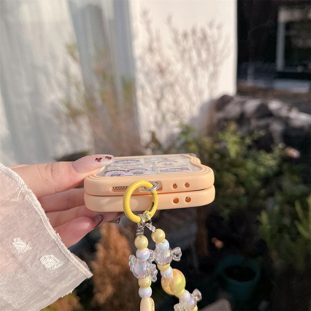 Crayon Shin-chan & Chibi Maruko-chan Samsung Galaxy Z Flip Serie Klapphülle