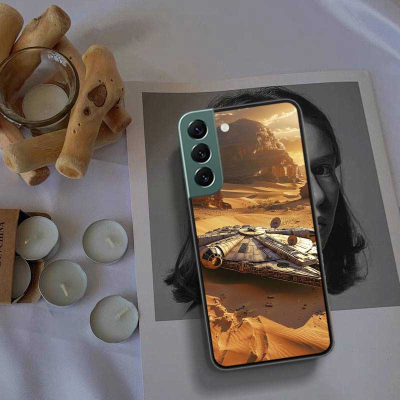 Millennium Falcon In Space Phone Case For Samsung Galaxy S22 S25 Ultra S21 S10 Plus S25Edge S20 S23 S24 FE S10E Cover Silicone S