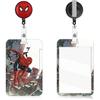 Cool Badge Holder with Retractable Reel Hero Name Tag Card Holder Anime Spider ID Badge Retractable Clip with Funny Alligator Clip for Nurses Student