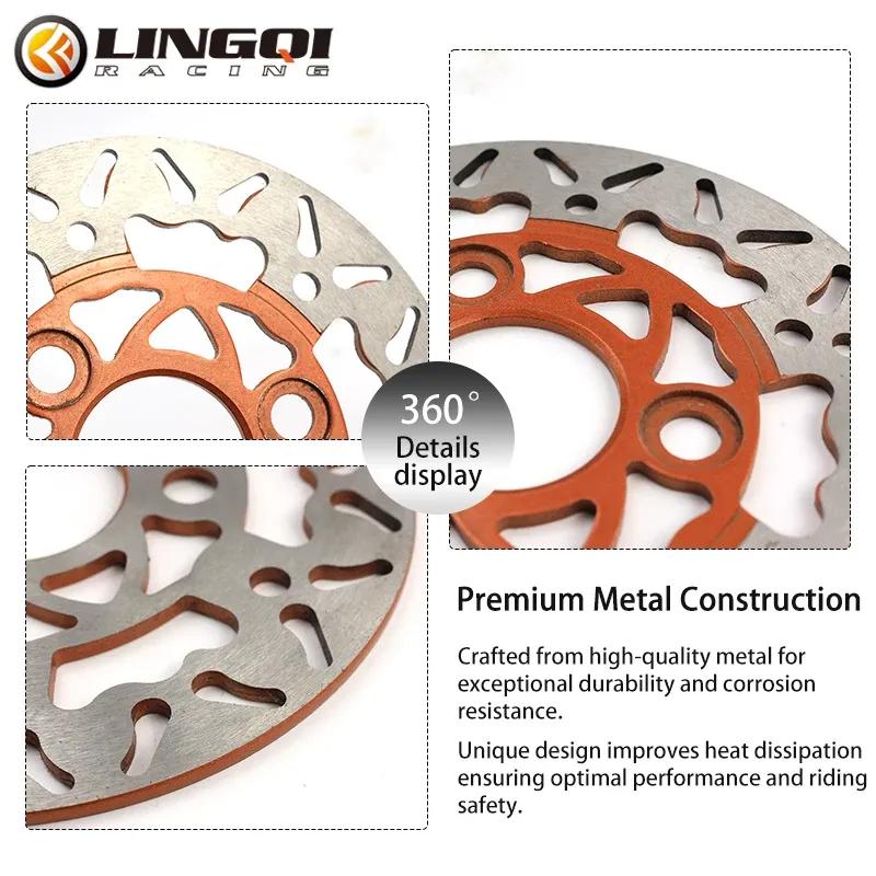 LINGQI RACING Brake Discs Rotors Front Rear Floating Disc 3 Hole 154mm For ATV Beach Buggy Electric Vehicle Scooter Accessories