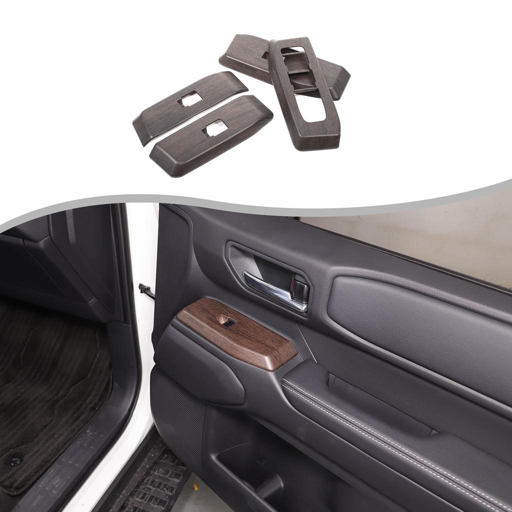 Grain Window Lift Switch Button Trim Cover For Toyota Land cruiser LC250 2024