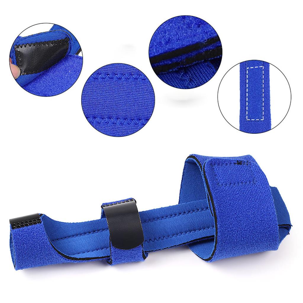 Attelle de correcteur de doigt en Nylon polyuréthane aluminium, sangle fixe de doigt réglable pour la récupération