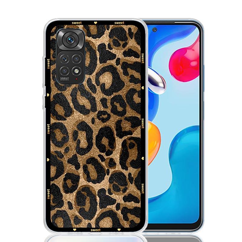 

Animal Leopard Print Phone Case For Xiaomi Redmi Note 15 14 13 12S 12 Pro Plus 11S 11E 11 11T 10S 10 Art Soft Pattern Cover Redm Redmi Note 11 Pro 4G