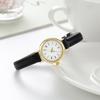 Retro Minimalist Women's Quartz Watch - Thin Leather Strap, Roman Numerals