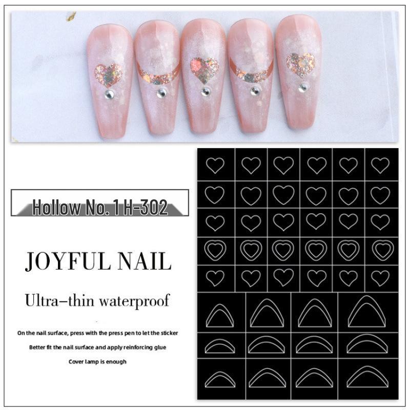 Nail Decals & Templates: Heart, Starry Sky & Ombre Designs
